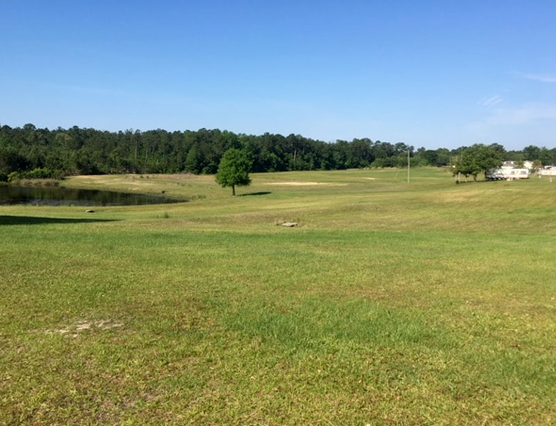 RV Park with Lake in Gulf of Mississippi