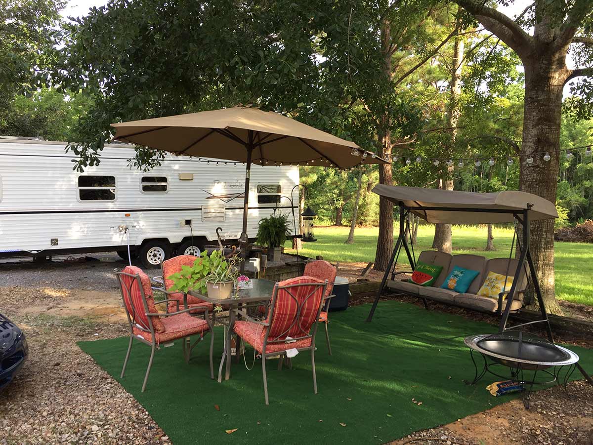 RV Park with Lake in Gulf of Mississippiv